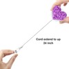 Boao 10 Pieces Heart Retractable Badge Reel, ID Badge Holder