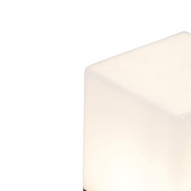 Qazqa - Modern Standing Outdoor Lamp Black with Opal White Shade 30 cm - Denmark I Outdoor Lighting - Aluminium Rectangular - LED Suitable E27