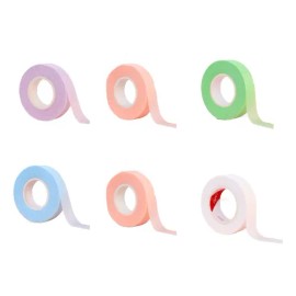6 Cinta Micropore Parches Para Extensiones De Pestañas Mink Mezclar Colores