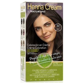 Naturtint | Henna Cream | Semi-Permanent Colouring Cream without Ammonia | +90% Natural Ingredients | Up to 12 Washes | 3.0 Dark Brown | 110 ml