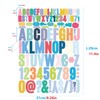 YMSDZHL 10 Sheets 102 Alphabet Stickers Letter Sticker Vinyl Self-Adhesive