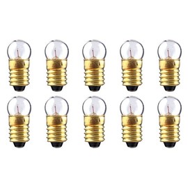 CEC Industries #233 Bulbs, 2.33 V, 0.6291 W, E10 Base, G-3.5 shape (Box of 10)
