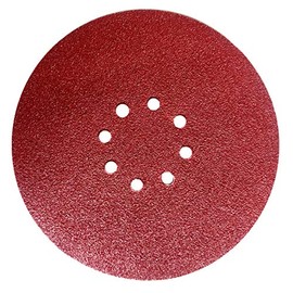 10 x Sandpaper 225 mm 8 Hole Grain = 120 Sanding Sheets with Velcro Coating for Drywall Grinder Angle Grinder