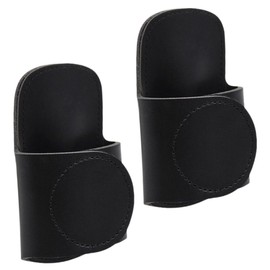 ULTECHNOVO 2pcs Stethoscope Holder for Doctor Nurse PU Tape Holder Diaphragm Pocket Lightweight Portable Storage Case for Medical Accessories Black