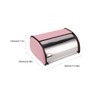 ZIZEV Roll Top Bread Keeper, Bread Box Holder Pink Good