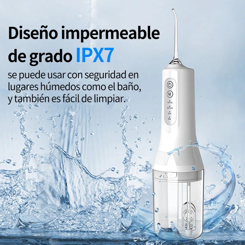 Irrigador Bucal Limpiador Dientes Boquillas Modos