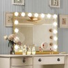Ratsamee Gold Hollywood Vanity Mirror with Lights, 15 Dimmable Bulbs,