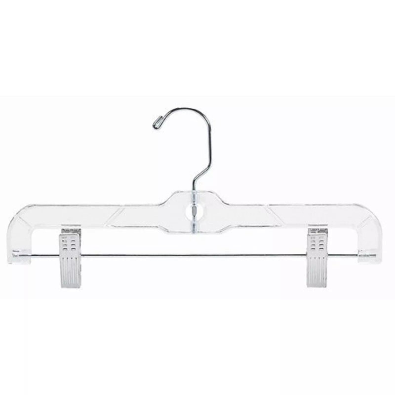 Only Hangers 12" Children's Clear Plastic Pant Skirt Hanger Box