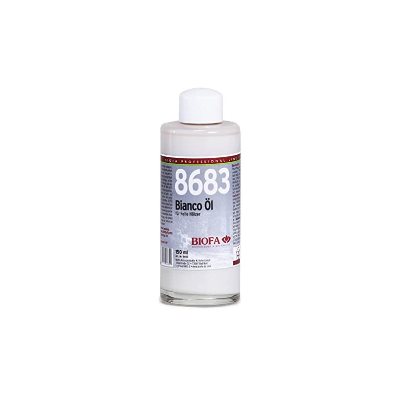 BIOFA Bianco 8683 Oil 0.15 L for Light Woods