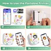XenGro Mini Portable Sticker Printer, Mini Thermal Printer with 3