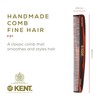 Kent F3T Tortoiseshell Fine Tooth Comb - Hair Parting and