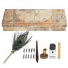 Feather Pen Exquisite Pattern Quaint Texture Comfortable Grip Stainless Steel