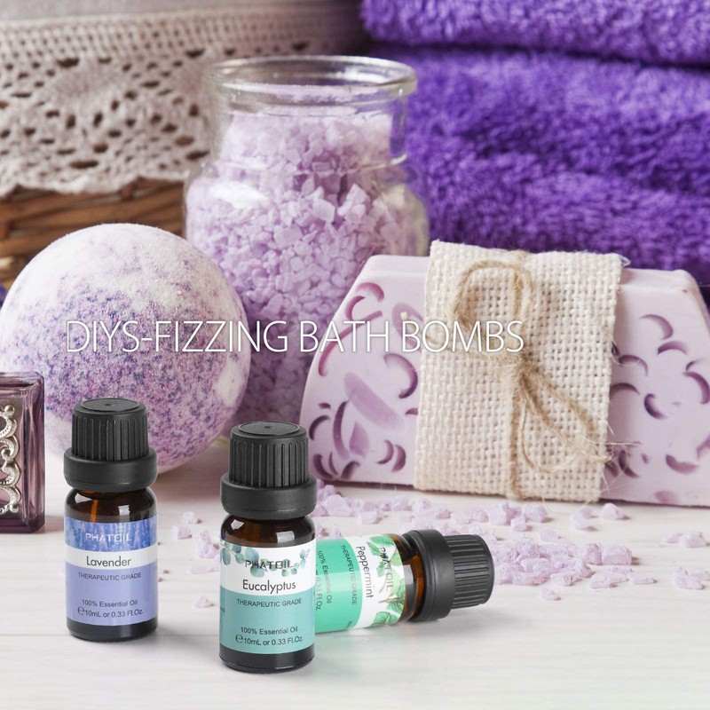 Phatoil Aroma Oil, 6 Types Trial Set, Essential Oil Set,