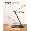 Nulaxy Telescopic 360 Rotating Laptop Stand for Desk Adjustable Height