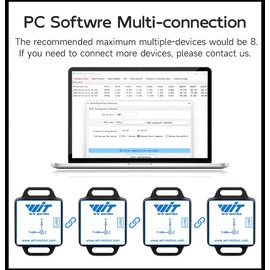 [WiFi Accelerometer+Inclinometer] Witmotion® WT901WIFI MPU9250 9-Axis MEMS Gyroscope+Angle+Magnetometer, UDP + TCP Mode 200Hz Output, Up to 16pcs Multi-Connection, 3-axis IMU 6DOF Sensor for Python