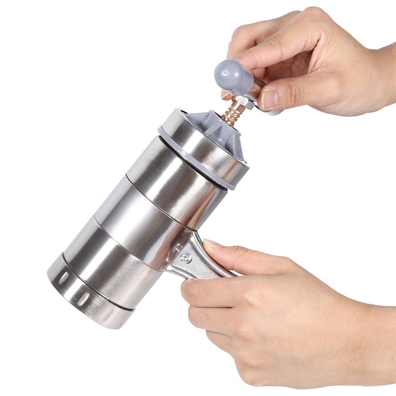 Stainless Steel Pasta Noodle Maker, Portable Manual Operated Noodle Press
