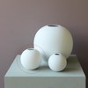 Cooee Design Ball Vase, ceramic, white, 10 cm