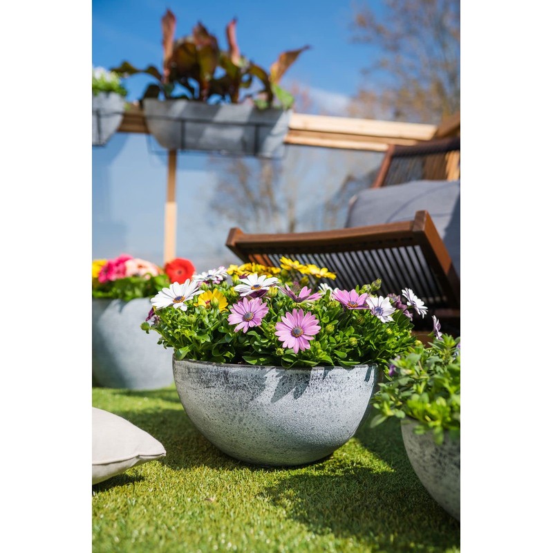 TS Planter Basket Cera Nova Mix Frost Resistant and Lightweight,