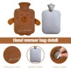 BNGXR Hot Water Bottle with Soft Cover, 1 Litre Large