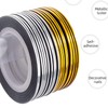 20 Pcs Glitter Gold Silver Nail Art Striping Tape Line