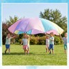 Arrowbash 1 Pcs Kids Play Parachute 6 ft Rainbow Pastel