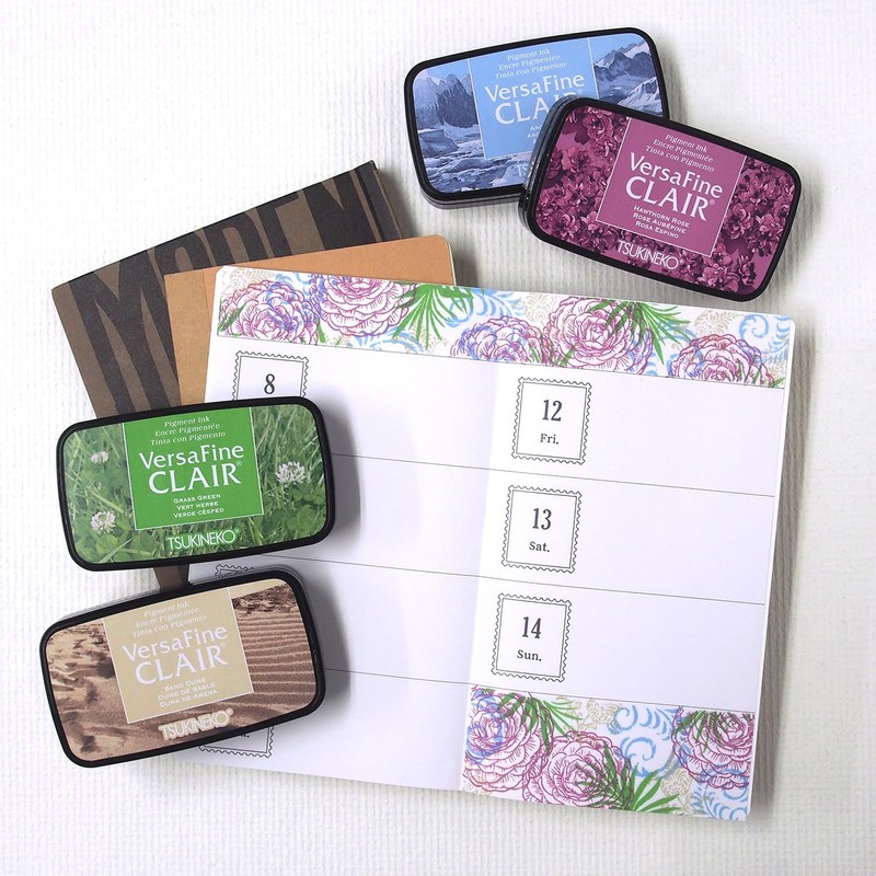 Tsukineko Versafine Claire Natural Color Stamp Stand, Oil Based Pigment