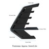2Pcs/Set Car Side Cover Air Vent Trim Glossy Black Rubber