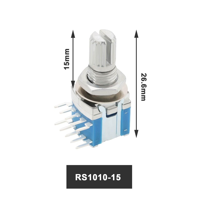 VGOL 5PCS RS1010 Band Switch Rotary Switch Gear Change Switch