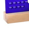 Wooden Kids Calendar DIY Hand Operated Develop Planning Skills Perpetual
