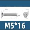 LIANRISES M5 Countersunk Screws 5 mm x 16 mm Threaded