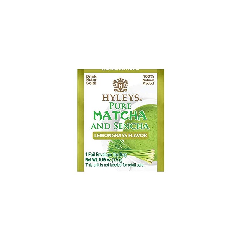 HYLEYS Tea Japanese Pure Matcha and Ceylon Sencha with Lemongrass,