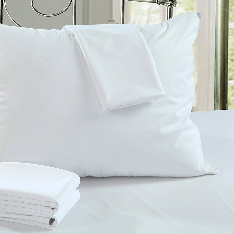 Aaf Textiles Waterproof Pillow Protectors Covers Cases Pair Anti Allergy