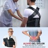 Corrector de Postura para Hombres y Mujeres,Corrector de Espalda,Tamaño Ajustable,Transpirable,Corrección