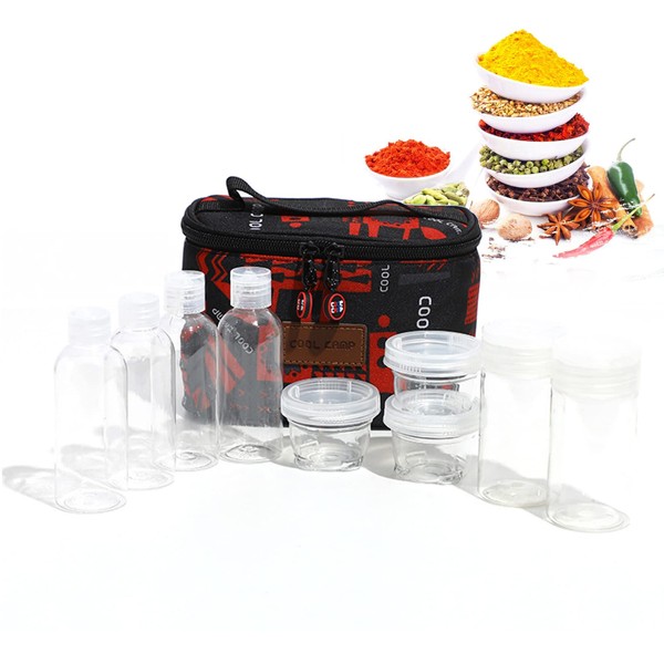 Holzsammlung Spice Jars Set Portable Small Salt Shaker BBQ Spice