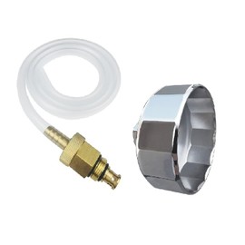 Herramienta de drenaje de filtro de aceite con llave para motores Toyota, Lexus, Scion con sistemas de filtro de aceite estilo cartucho, tubo de manguera de liberación de filtro de aceite y herramienta de extracción de filtro de aceite de 64.3 mm para ca