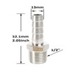 QiiMii Stainless Steel 304 Male Threaded Barb Hose Pipe Fitting
