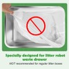 SZEE 120 Pack Automatic Litter Box Waste Bags, Drawstring Litter