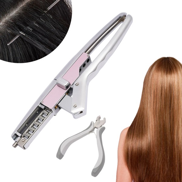 OCASAMI 6D Extension Machine Natural Human Hair Connector Kit Last