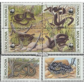 Moldawien 50-53 block of four,54-55 (complete.issue.) unmounted mint/never hinged ** MNH 1993 Snakes (Stamps for collectors) Amphibians/reptiles/dinosaurs