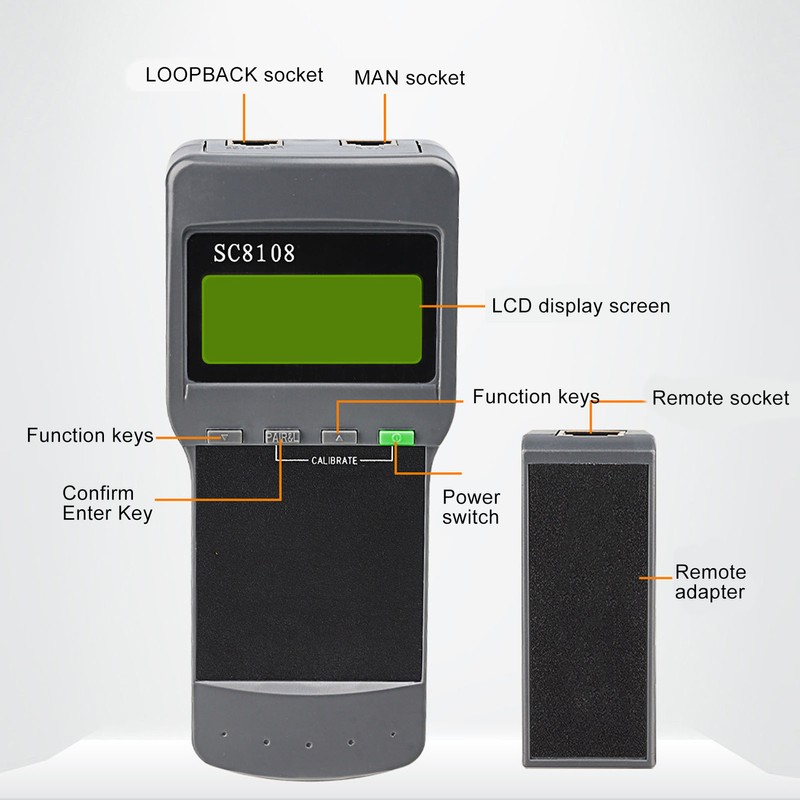 Network Cable Tester Accurate Sound Prompt Independent Measurement Portable Phone
