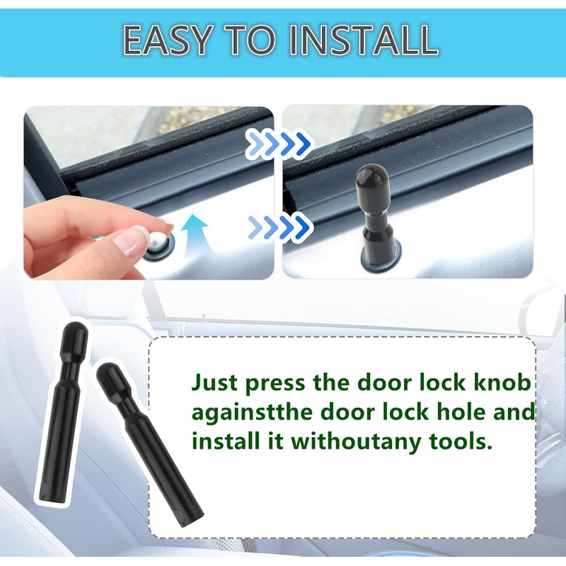 2PCS Door Lock Knob Post Pull Pin FODZ-5421850-A，Car Door Lock