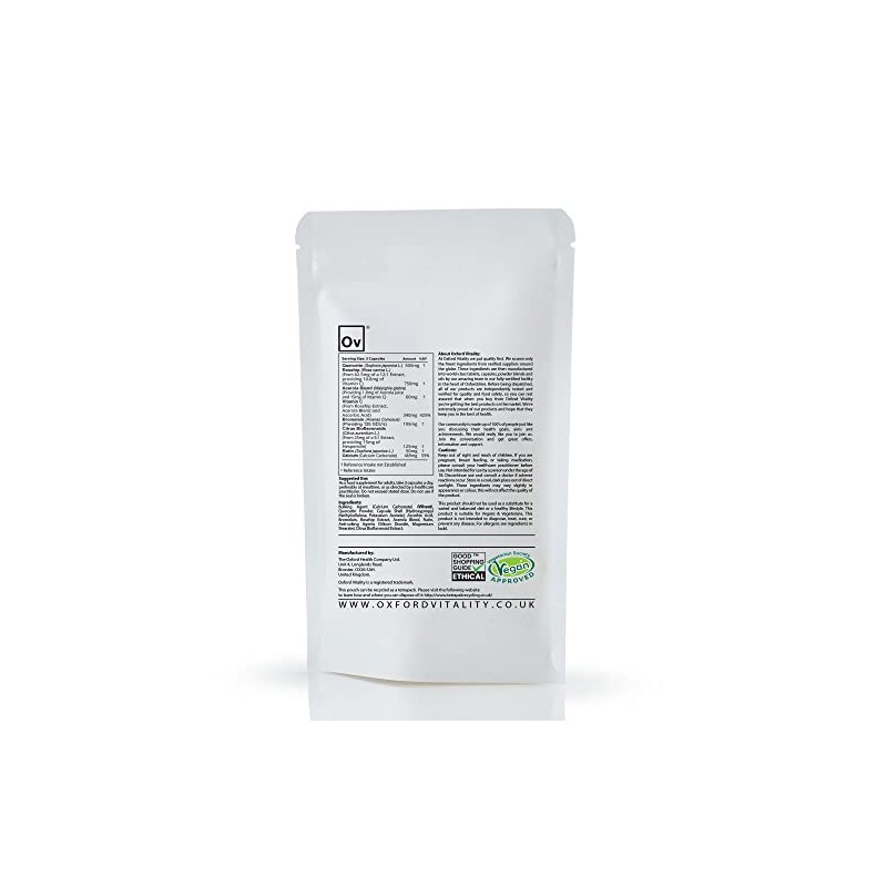 Quercetin Capsules with Vitamin C, Rutin, Bromelain and Citrus Bioflavonoids