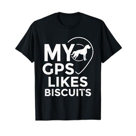 Blind Humor GPS Biscuits Blind Life Guide Dog Training T-Shirt for Men Women Girls Kids