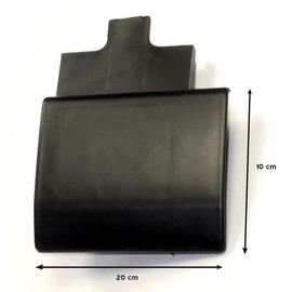 AUTOVIEW Body Trim Panel, Black Plastic, Left Side Under Fuel Flap with Mounting Clips For Ford Transit MK8 2014-2025, 20x10 cm BK31V20206BB, 1839318