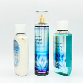 Sea Island Shore 3-Piece Bath Bundle | Daily Nourishing Body Lotion, Fine Fragrance Mist and Body Wash