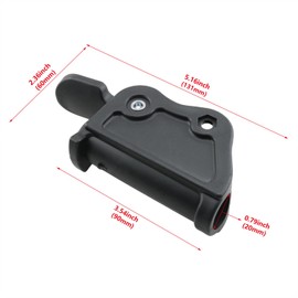 HJGarden 2PCS Lounge Chair Seat Latch Hinge Camping Beach Folding Chair Plastic Reinforcement Parts Elastic Strap Connection Buckle Thickened Lock Release 3.54x3.31Inches