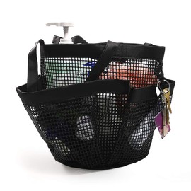 2 Pack Mesh Shower Caddy, Quick Dry Shower Tote Bag Hanging Toiletry with 2 Handles for Shampoo, Conditioner, Soap and Other Bathroom Accessories