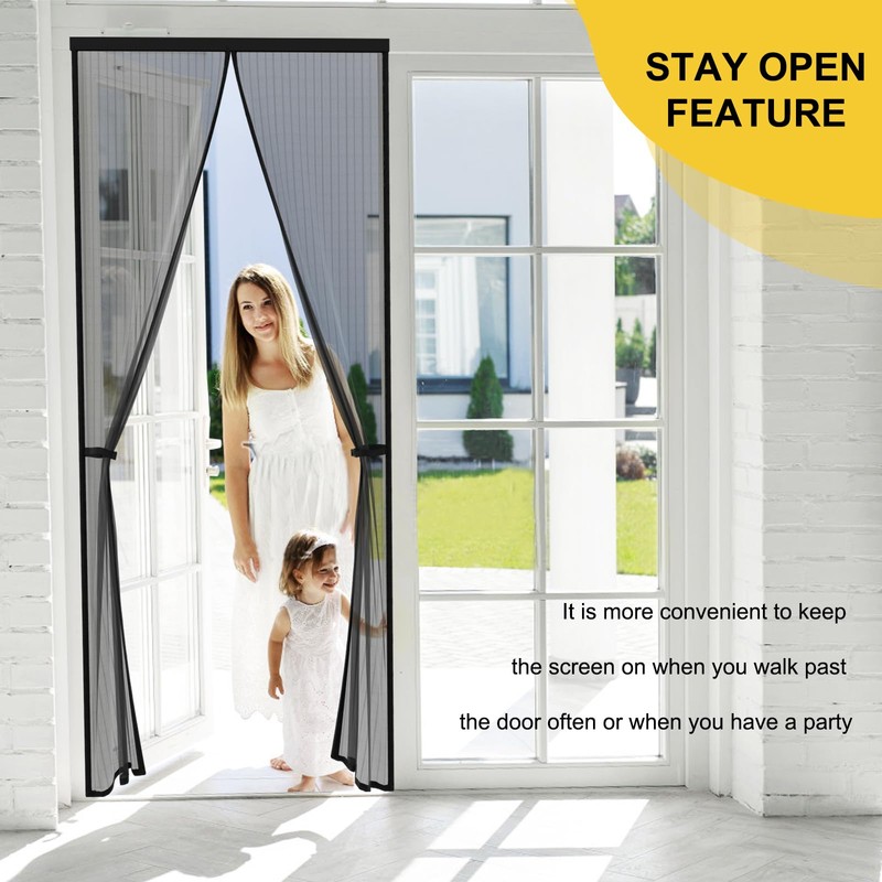 Magnetic Screen Door - Fit for Door Size:36 x 82
