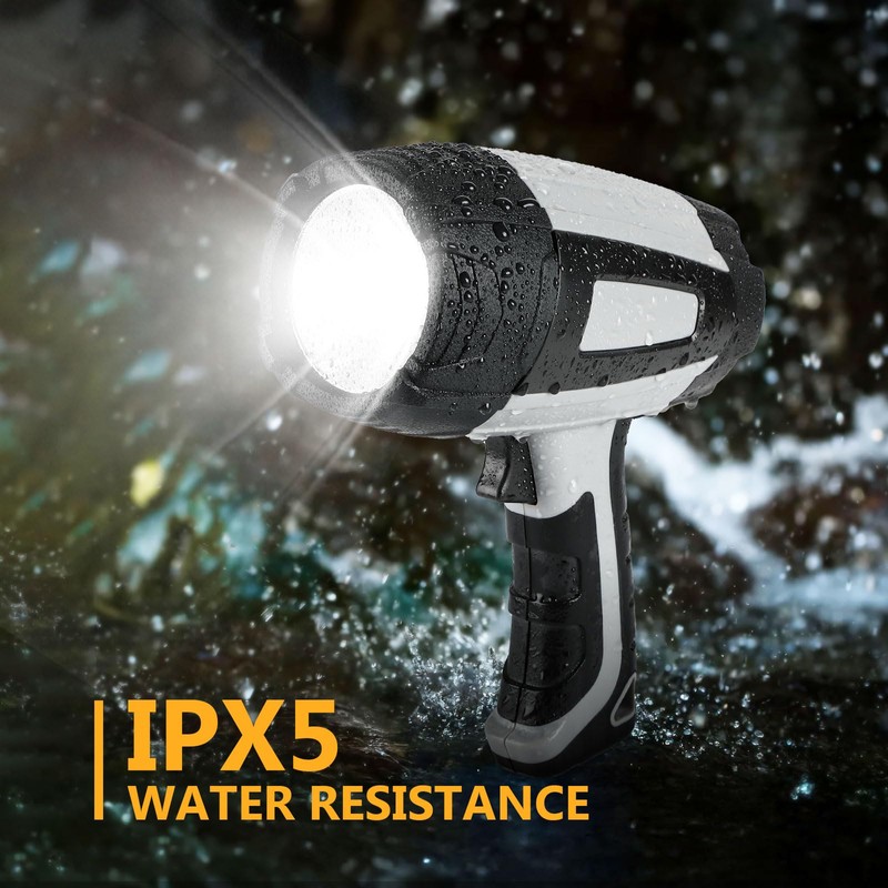 MOONASION Rechargeable Spotlight 800 Lumens, Super Bright LED Spotlight Flashlight