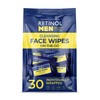 Retinol Mens Individually Wrapped wipes, travel essentials for Work, Gym